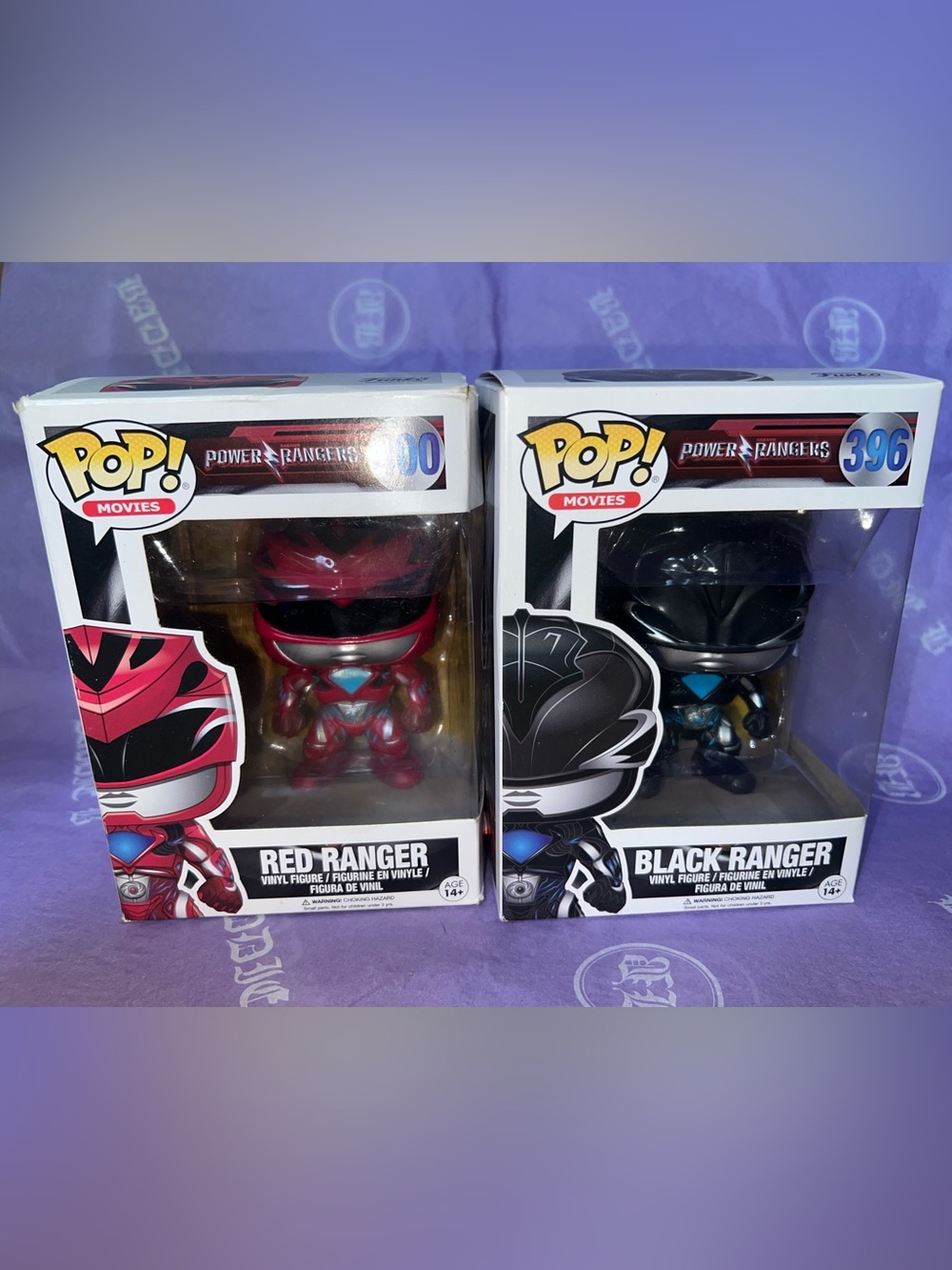 Funko Pop! Power Rangers 
Red Ranger #400 & Black Ranger #396